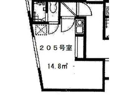 グリフィンドール中野(ワンルーム/2階)の間取り写真