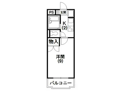 ART LALIQUE(1K/2階)の間取り写真