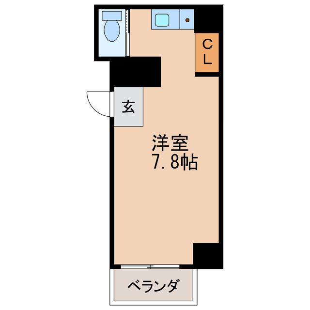 IB・SPOT(ワンルーム/4階)の間取り写真