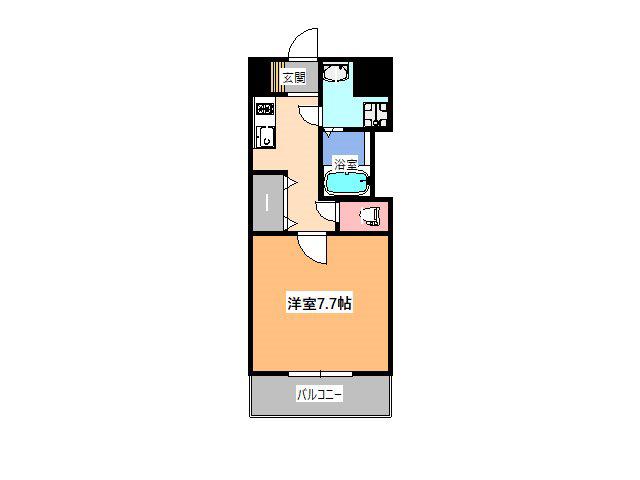 IRSG(1K/4階)の間取り写真