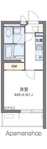 クレイノのぞみA(1K/2階)の間取り写真