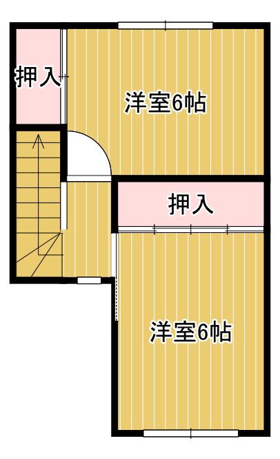 美鈴ハイツ(2LDK/1階)の間取り写真