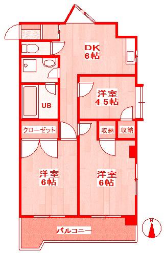 セーフズマンション(3DK/3階)の間取り写真