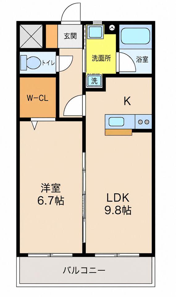 ラフェスタ(1LDK/3階)の間取り写真