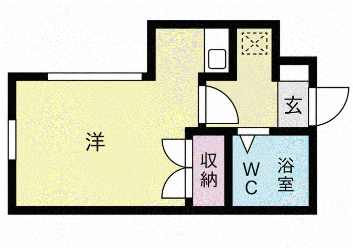 RX神宮前(ワンルーム/4階)の間取り写真