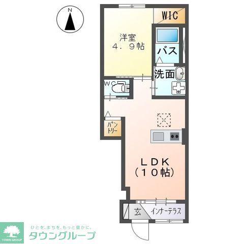 ラウレア OZ(1LDK/1階)の間取り写真