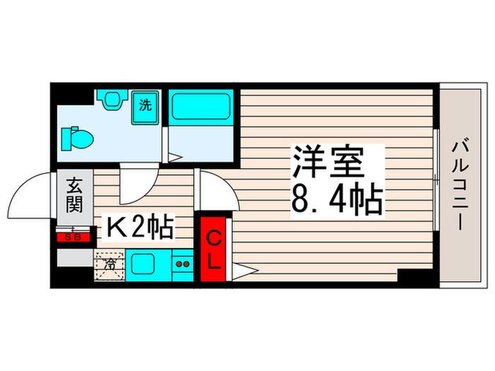 グランフォース西新井アヴェニール(1K/3階)の間取り写真