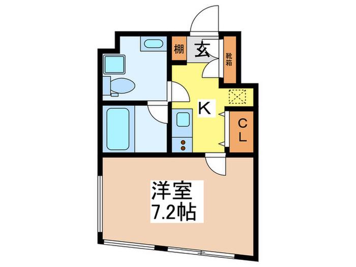 PREAS志村三丁目(1K/2階)の間取り写真