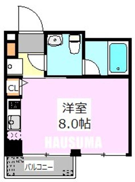 カスティーロ東十条(ワンルーム/3階)の間取り写真
