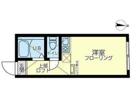 GARDEN ウエスト ROKUGO(ワンルーム/1階)の間取り写真