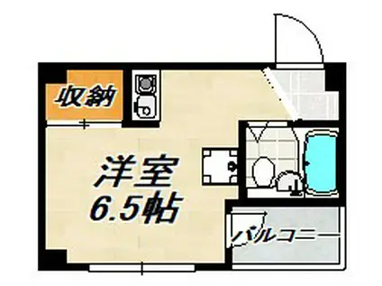 ドミール大田(ワンルーム/3階)の間取り写真