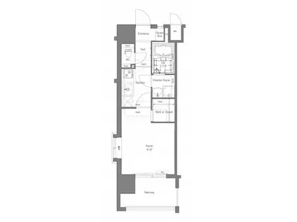 エンクレスト天神MERSII(1K/9階)の間取り写真