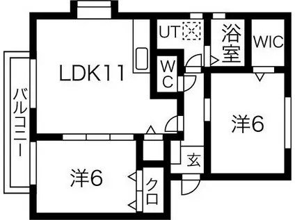 SOURCEII(2LDK/2階)の間取り写真