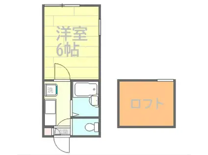 プレシャス相模原(1K/1階)の間取り写真