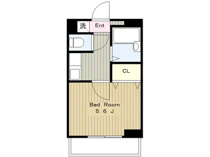 ル・カリエンテ(1K/3階)の間取り写真