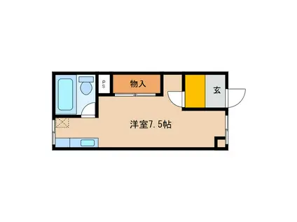 MOASCAR APARTMENTS I(ワンルーム/3階)の間取り写真