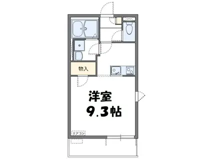レオネクストグリーンウッド(1K/1階)の間取り写真