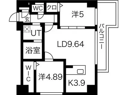 MODENA SIAN(2LDK/2階)の間取り写真