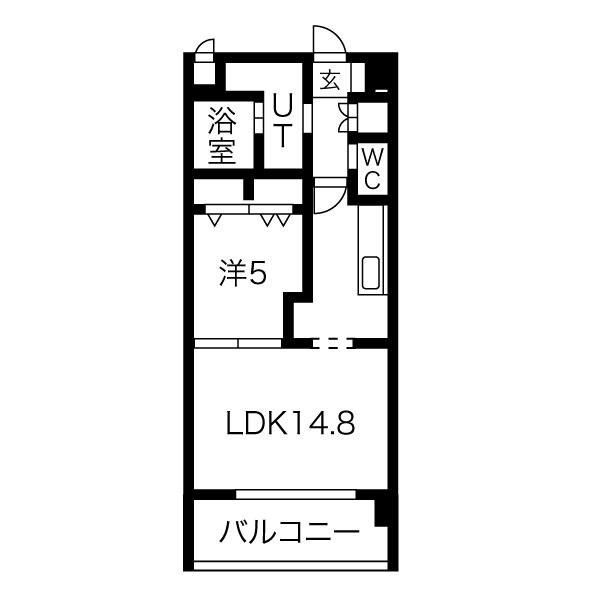 C・PEACE1948(1LDK/3階)の間取り写真