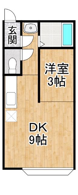 メゾン ジュネス(1DK/1階)の間取り写真