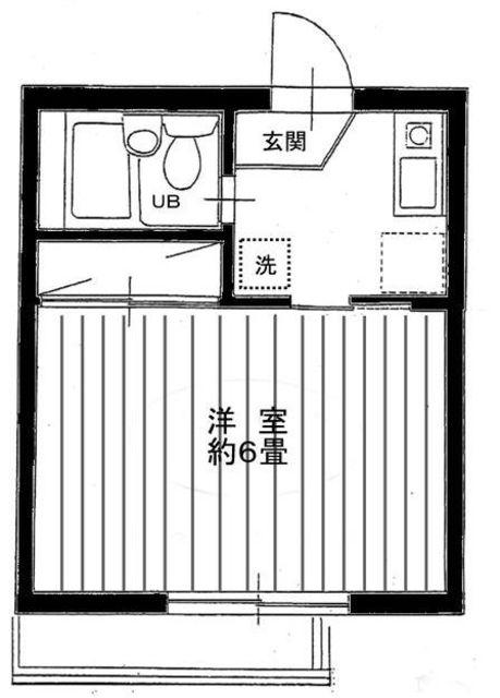 メゾン・テクノ(ワンルーム/2階)の間取り写真