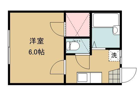 センチュリー22(1K/2階)の間取り写真