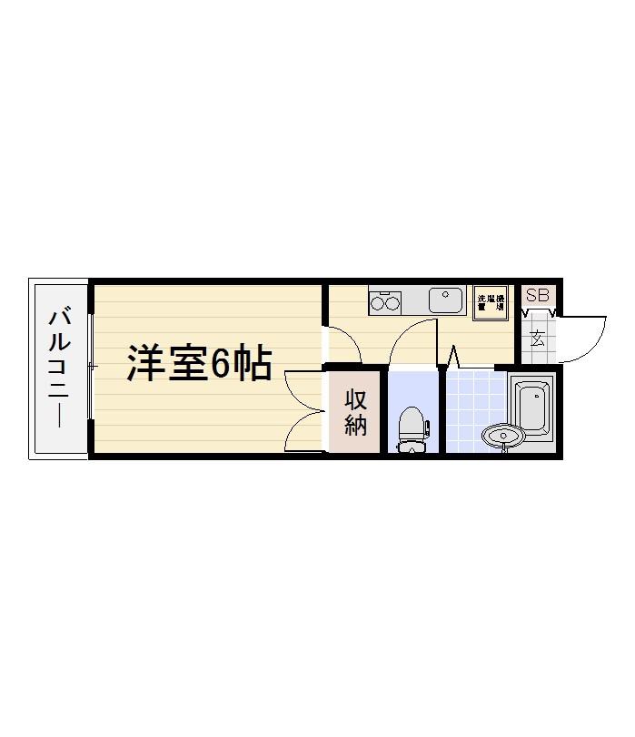 フォレストブライト(1K/3階)の間取り写真