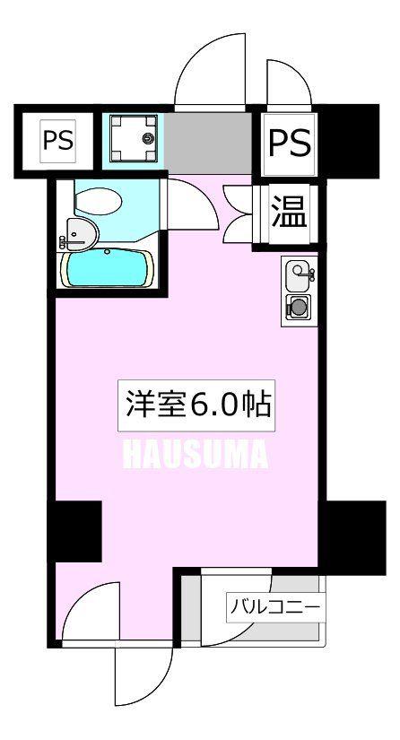 グローリア駒込(ワンルーム/4階)の間取り写真