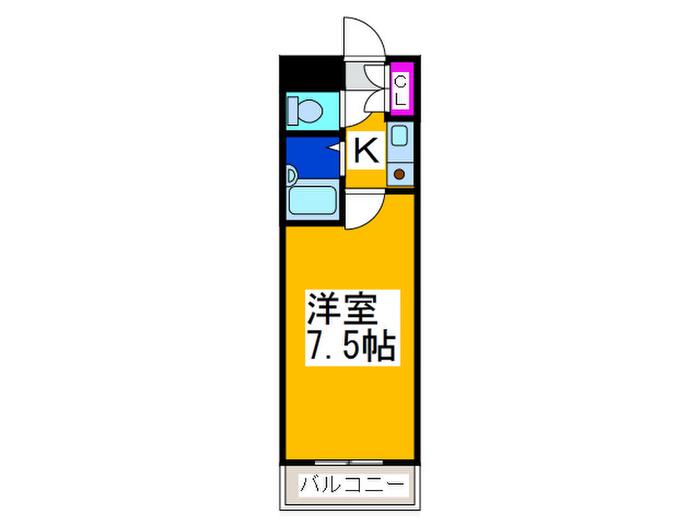 小林スイートマンション(1K/1階)の間取り写真