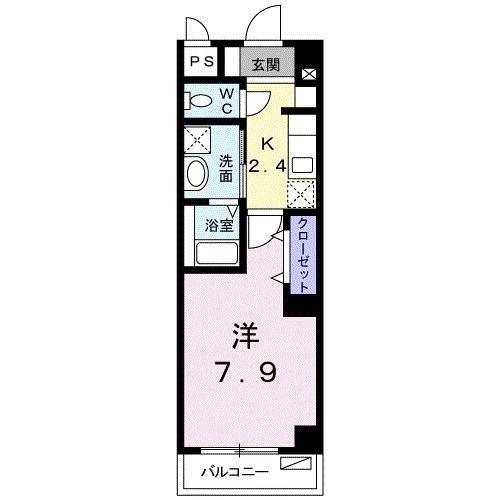 あうん荘(1K/1階)の間取り写真