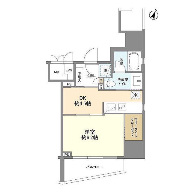 CONOE三番町 コノエ三番町(1DK/6階)の間取り写真
