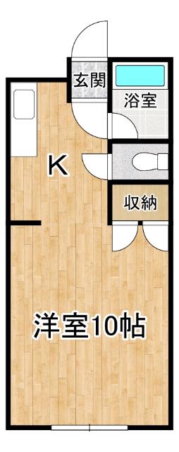 アーバン63 2ND(1K/2階)の間取り写真