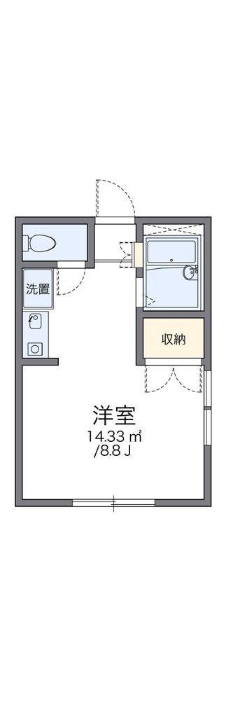 レオパレス中町(1K/2階)の間取り写真