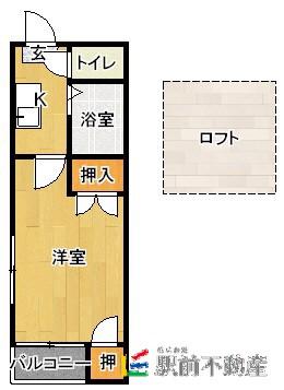 セラビ館(1K/1階)の間取り写真