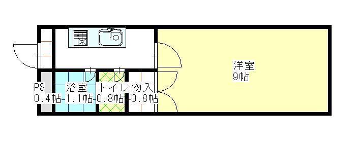 千秋アメニティハイツ(1K/1階)の間取り写真