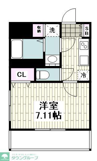 LOCS KASHIOCHOU(1K/3階)の間取り写真