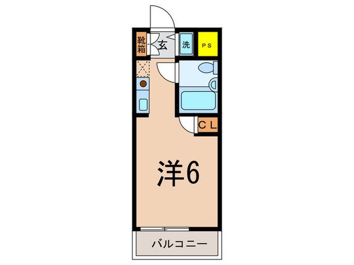 トップ西寺尾(ワンルーム/4階)の間取り写真