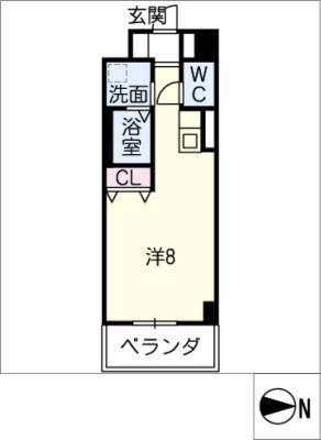 サン・名駅太閤ビル(ワンルーム/4階)の間取り写真