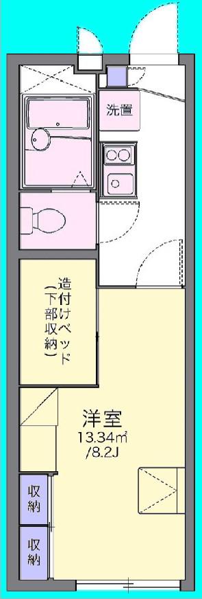 LEGEND R(1K/2階)の間取り写真