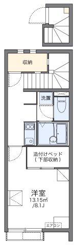 レオネクストGROOVERII(1K/2階)の間取り写真