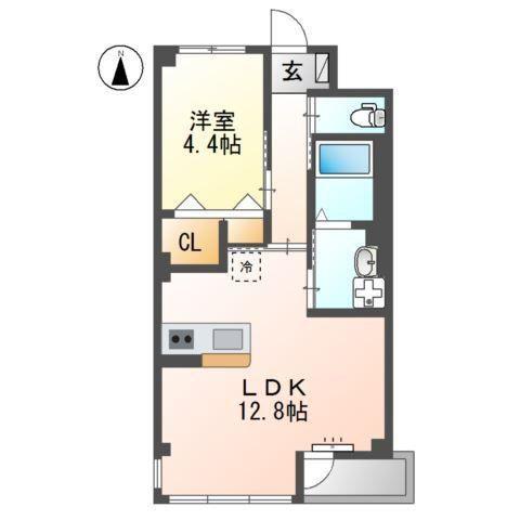 ラヴィサーレ(1LDK/2階)の間取り写真