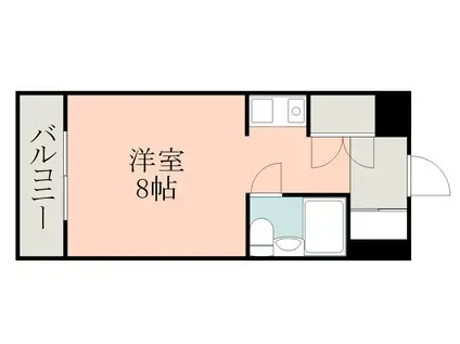 トーカンマンション山下町(ワンルーム/11階)の間取り写真