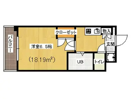 アバンダント高幡(1K/2階)の間取り写真