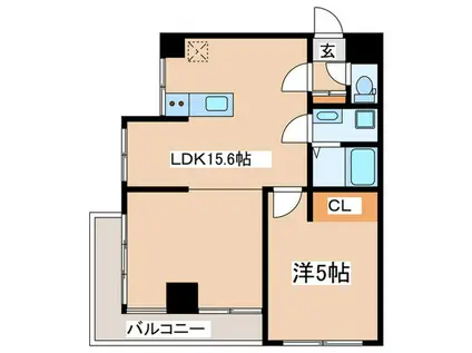 PIER27(1LDK/3階)の間取り写真