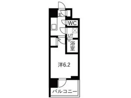 エスリ―ドレジデンス梅田クラスシティ(1K/6階)の間取り写真