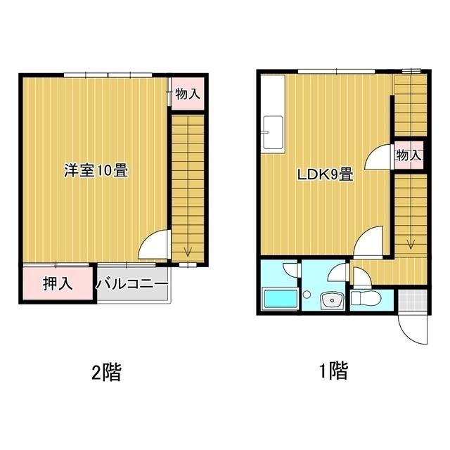 コーポジェブリー(1LDK/1階)の間取り写真