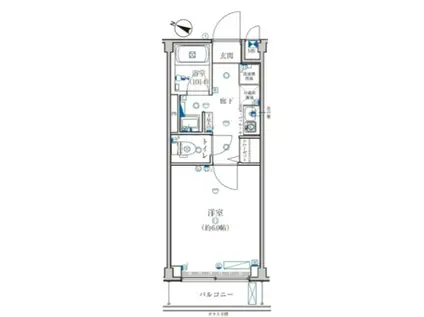 GRACE HILLS YOKOHAMA(1K/5階)の間取り写真