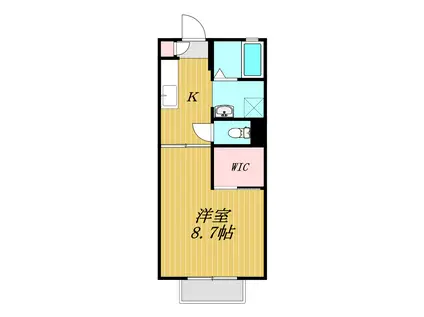 サニーハイム(1K/1階)の間取り写真
