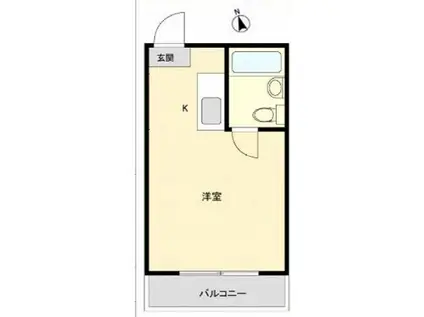 メゾン・ド・モンターニュ(ワンルーム/5階)の間取り写真