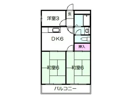 新京阪ビル(3DK/4階)の間取り写真